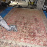 ウール絨毯のクリーニング